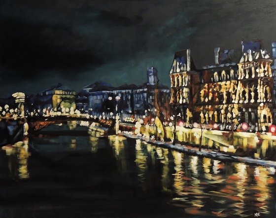 The Seine at night