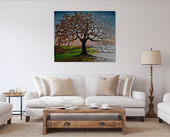 Oak of Autumn And Winter. 120cm X 100cm.