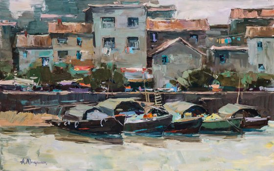 Beihai. Fishing boats.