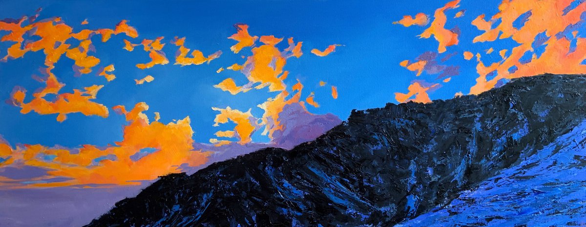 Savouring the last remnants of the day (100cm x 40cm) by Alice Luetchford