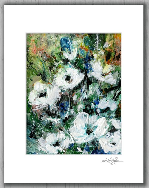 Floral Delight 55 - Textured Floral Abstract Painting by Kathy Morton Stanion by Kathy Morton Stanion