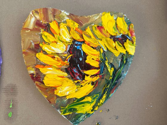 Heart Sunflowers