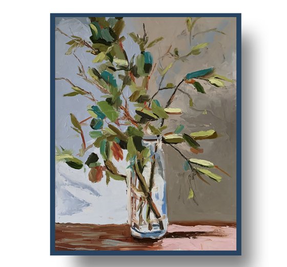 Still life with Olive branches.