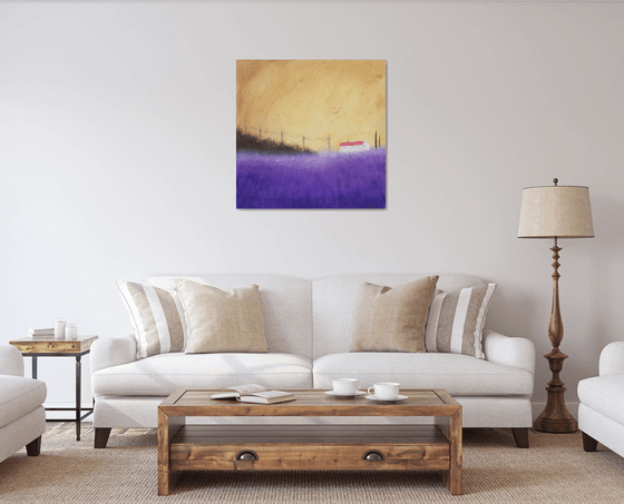 “Lavender In Provence” 80x80x1cm