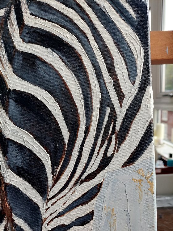 White- Black Zebra #10