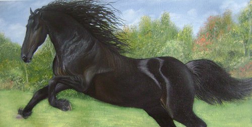 Running Horse by Goutami Mishra