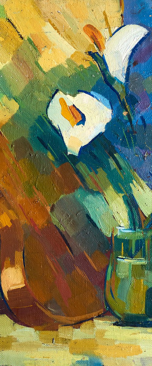 Still life with a guitar by Olga Onopko