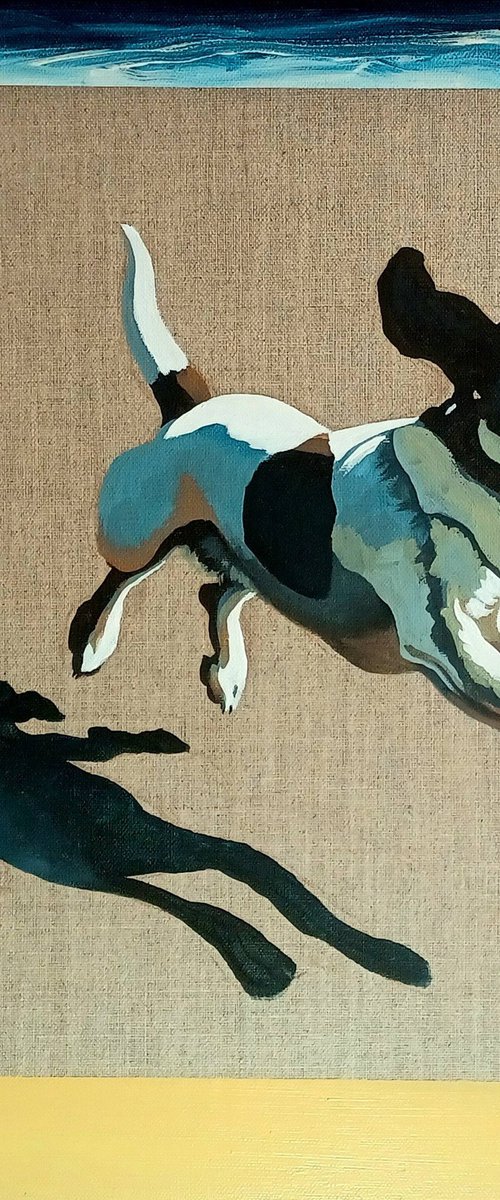 Bouncy Bouncy..! (Terrier) by Jo Van Kampen