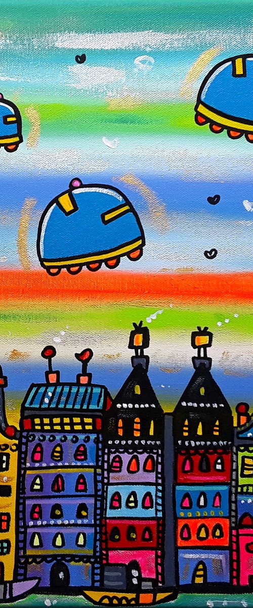 Ufos Amsterdam by Maria Luisa  Azzini