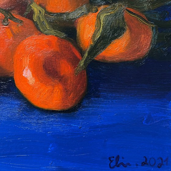 Still life with tangerines