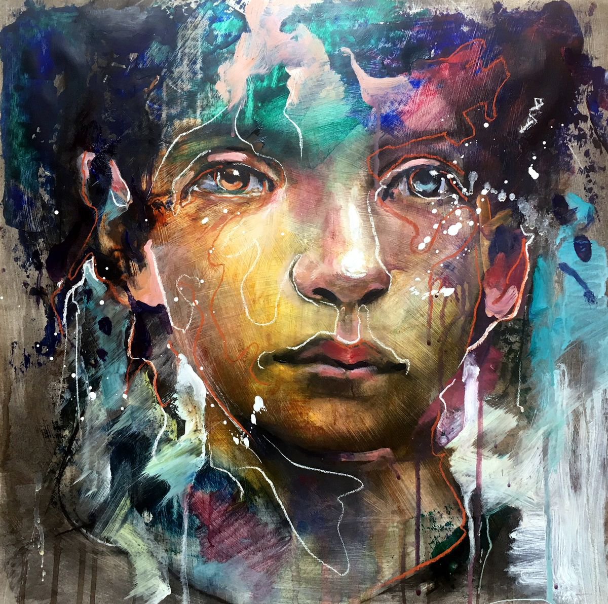 Colour of Youth Mixed-media painting by Anthony Barrow BA(Hons) Fine ...