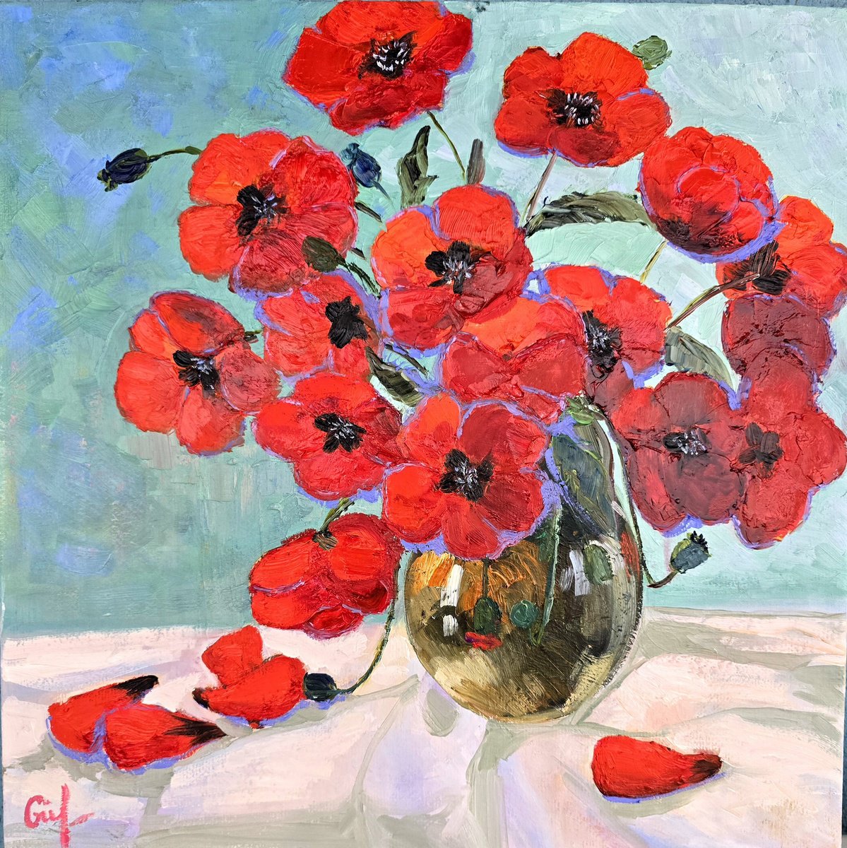 Garden Light: Fragile Fire By Gulshaba Abbasova, 20 X 20, Artwork For Sale On Artfinder