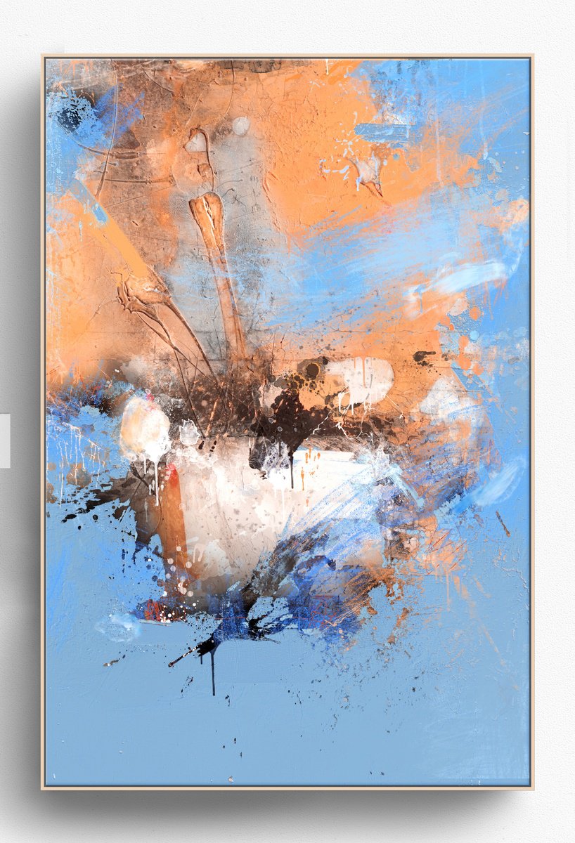 Organic Abstract Giclee Print By Adriano Ribeiro, 13 X 19, Flaoting Peeps, Original Artwork