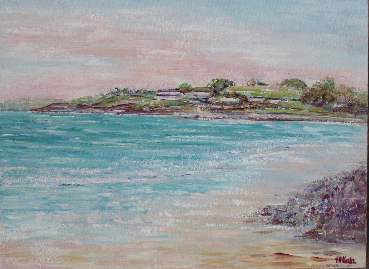Inchydoney Island beach west cork Oil painting by Therese O'Keeffe