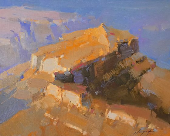 Grand Canyon, Handmade oil painting, One of a kind