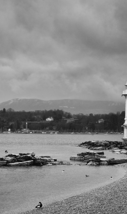 " Lighthouse. Leman lake. Geneva "  Limited edition 1 / 15 by Dmitry Savchenko