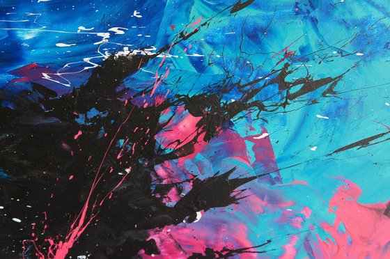 Color Storm IV Diptych (205 x 100 cm) XXXL (82 x 40 inches)