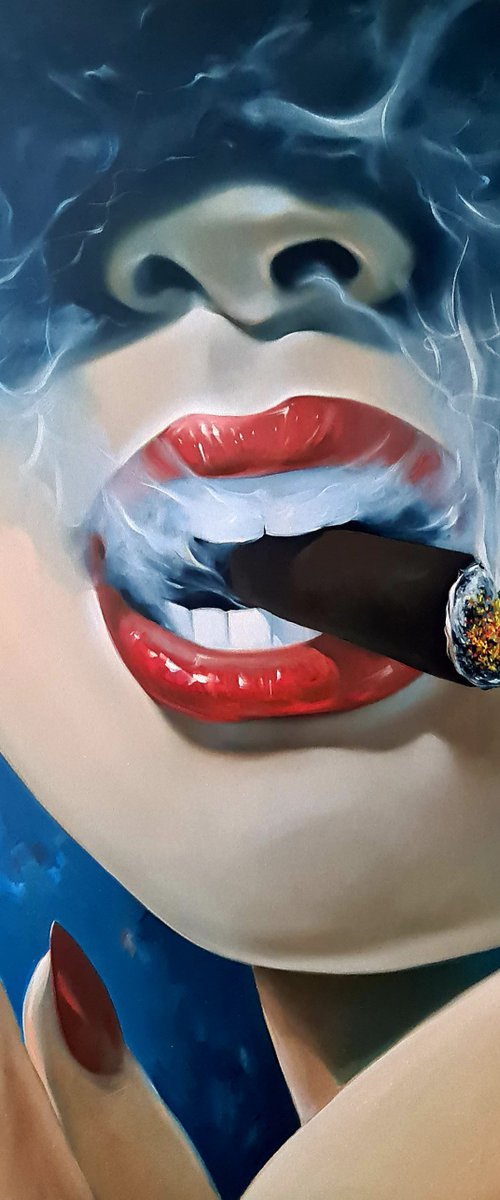,,Lady with a cigar,, by VADIM KOVALEV