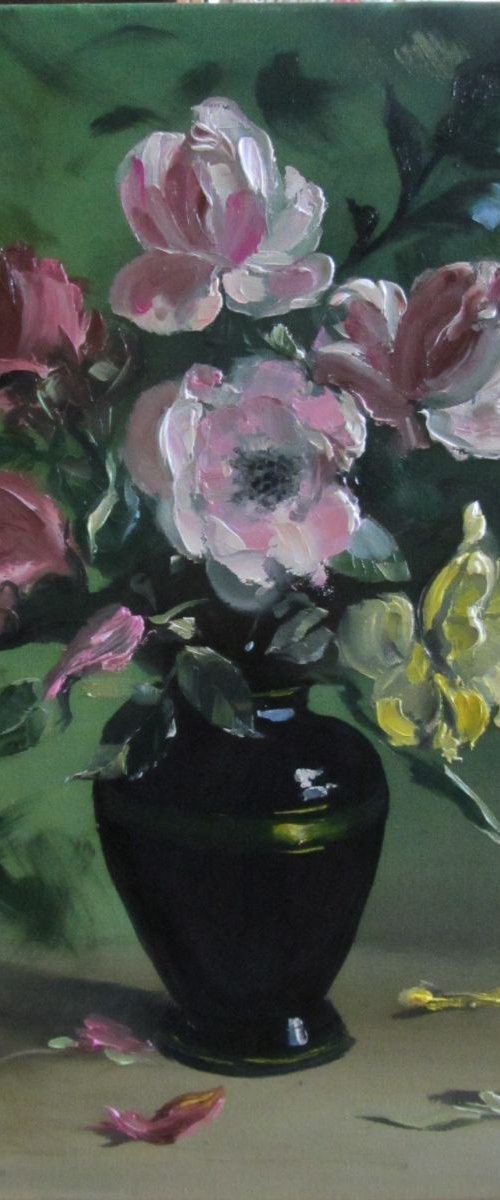 Summer roses by Valeriia Radziievska