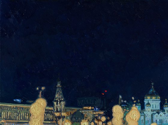 Zaryadye park at night