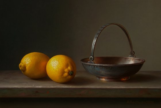 Still life with lemons