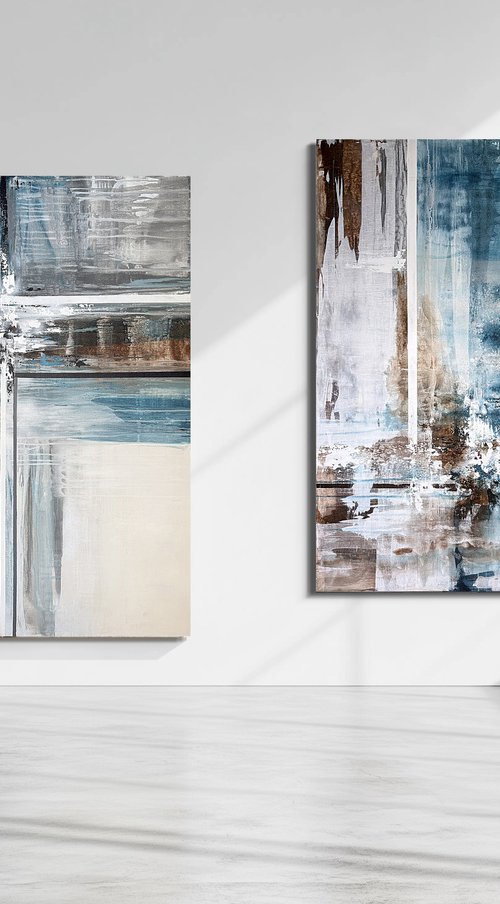 Diptych Connection of Depths by Tatiana Malinovscaia