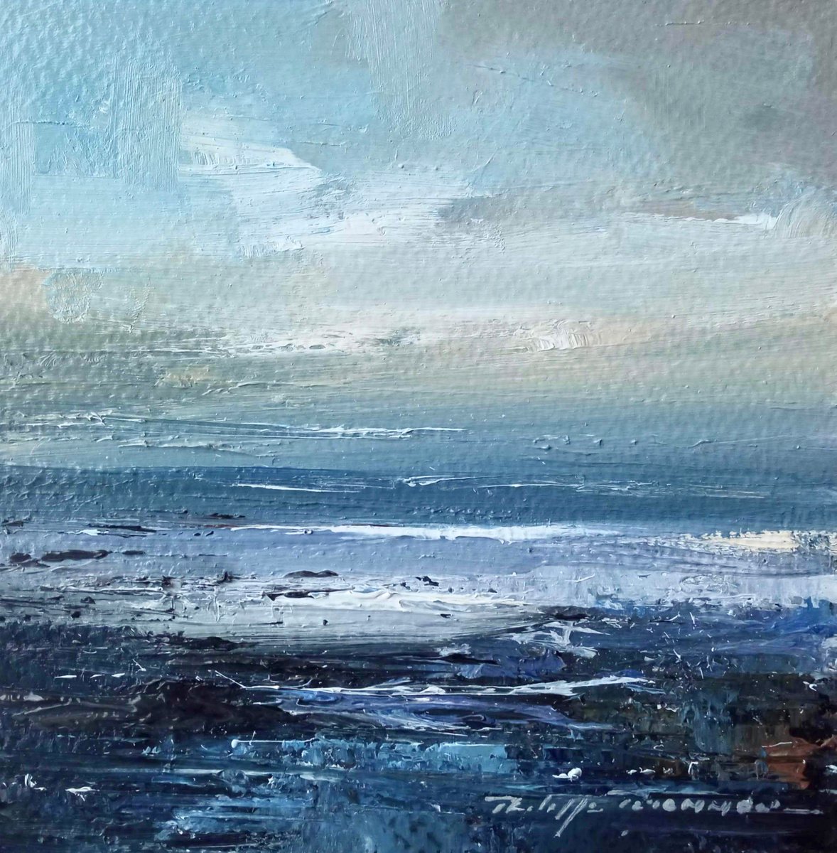 Maree basse dans le golfe , ref : 2691 by Philippe PERENNOU