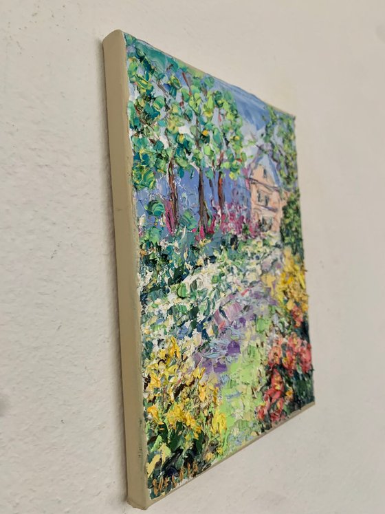 Summer garden in bloom