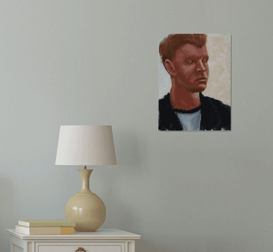 Portrait of a Young Man /  ORIGINAL PAINTING