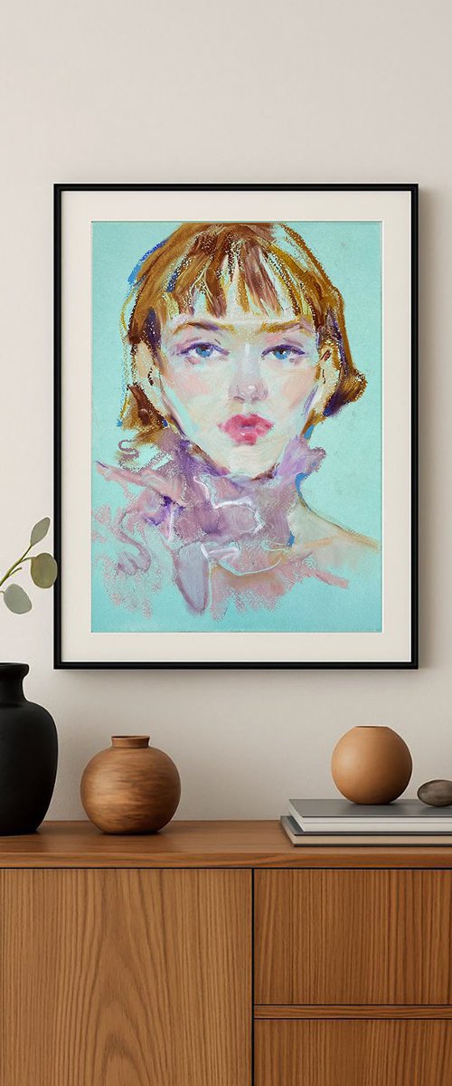 Soft Blue Look by Tetiana Shendryk