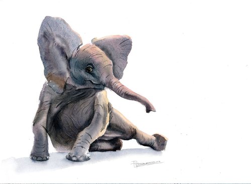 Little elephant by Olga Tchefranov (Shefranov)