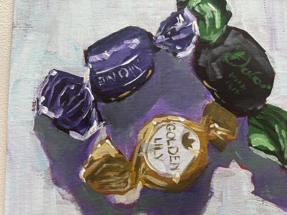 Wrapped Moments: Candy Still Life