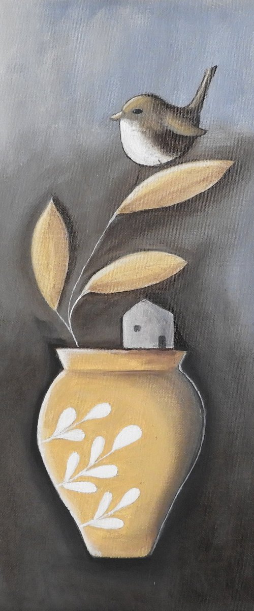 The vase and the bird by Silvia Beneforti
