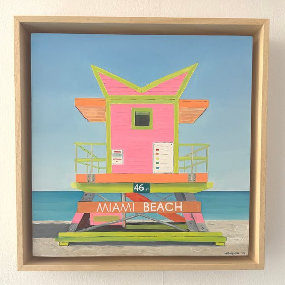 Neon Beach Hut