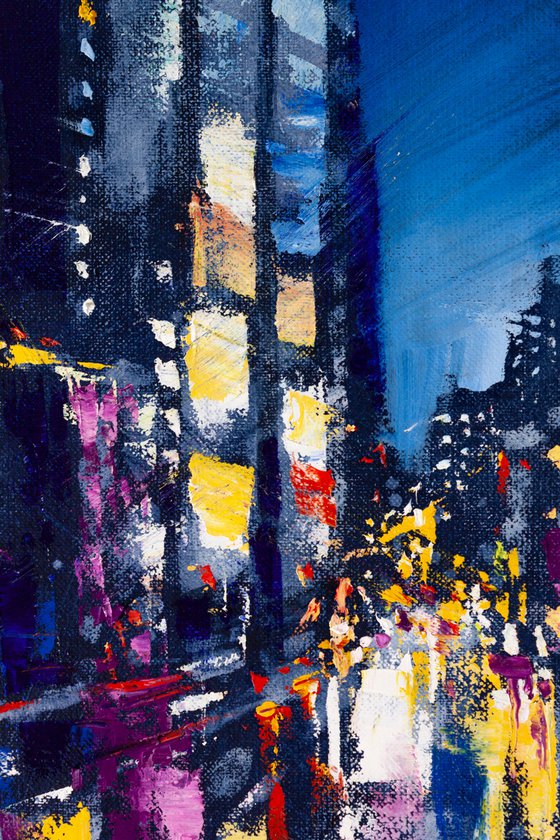 ABSTRACT CITYSCAPE ,Night city