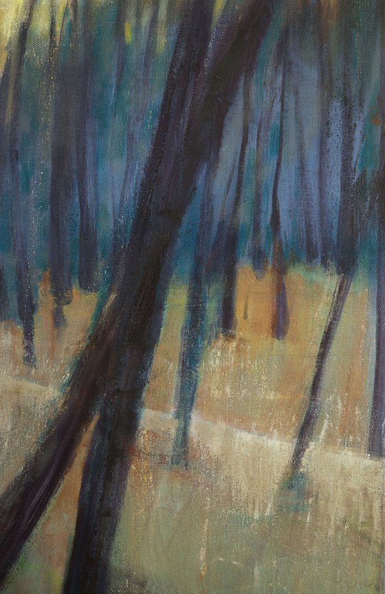 Tired Trees 30x40 in 76x107cm Contemporary Art by Bo Kravchenko