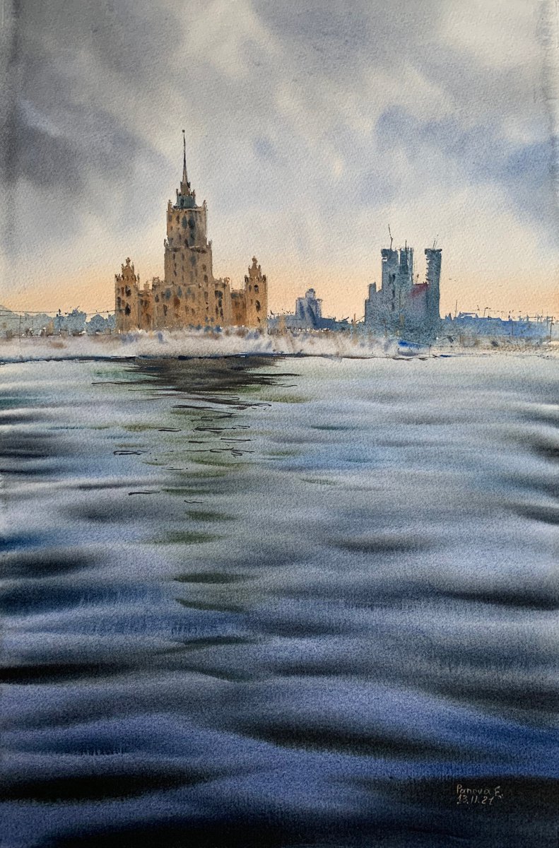 High-rise on the Moscow River by Evgenia Panova