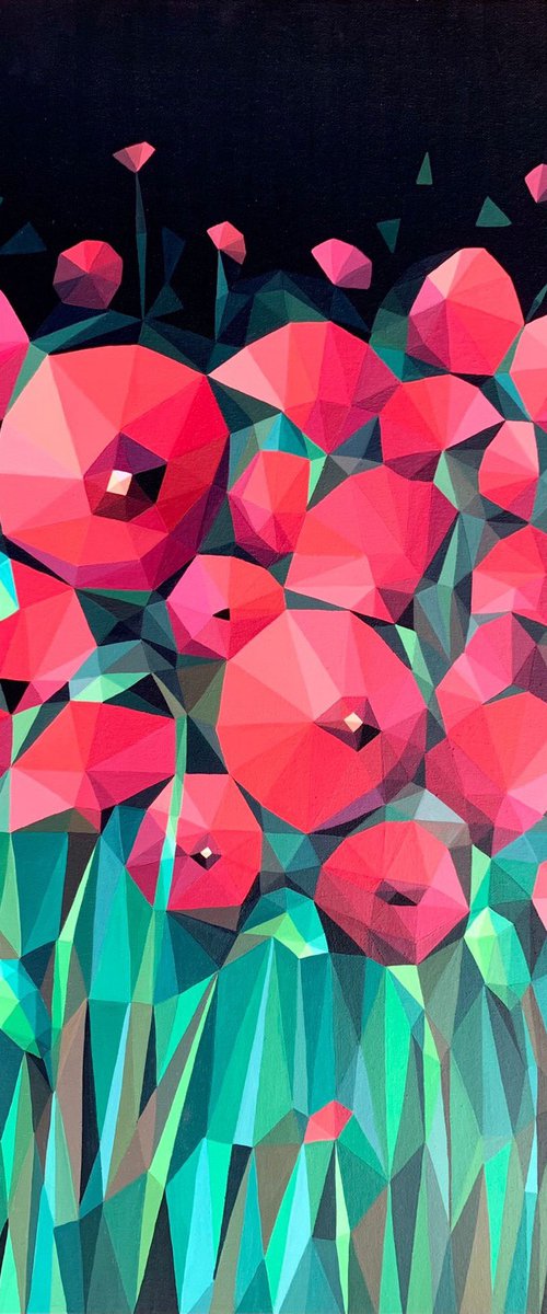 FIRE POPPIES by Maria Tuzhilkina