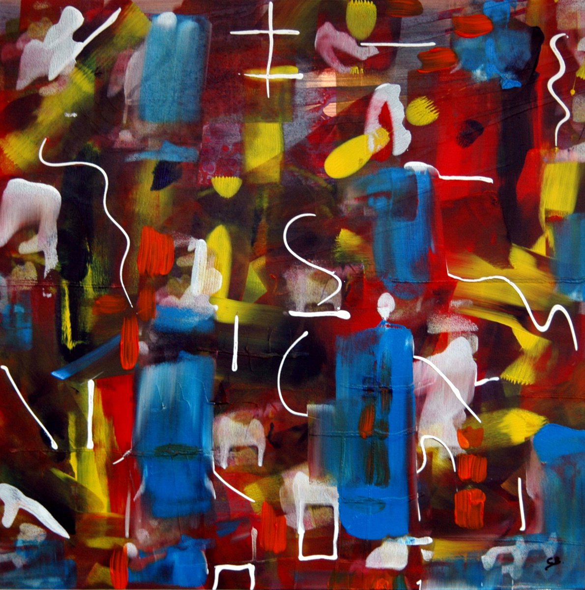 A Colorfull Mind By Cb., 31 X 31, Artwork For Sale On Artfinder