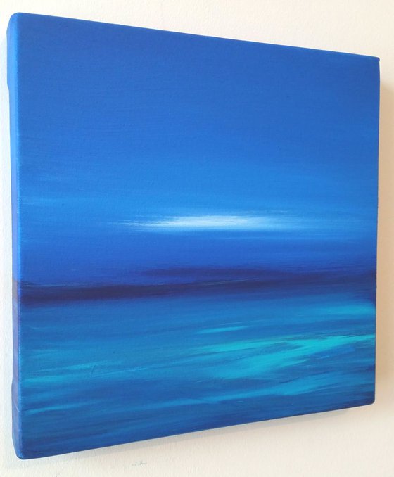 Deep Blue - Great gift for Beach Lovers; Modern Art Office Decor Home Seascape
