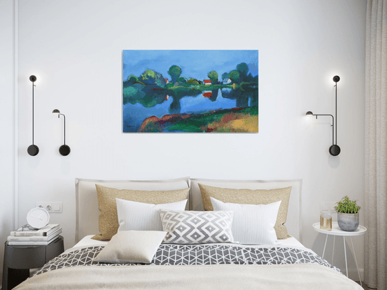 Twilight on the Canal. Dnipro Bay