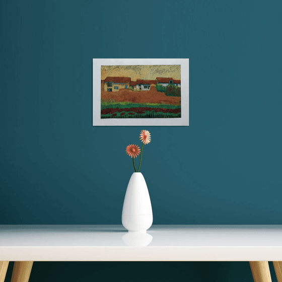 Landscape with poppy