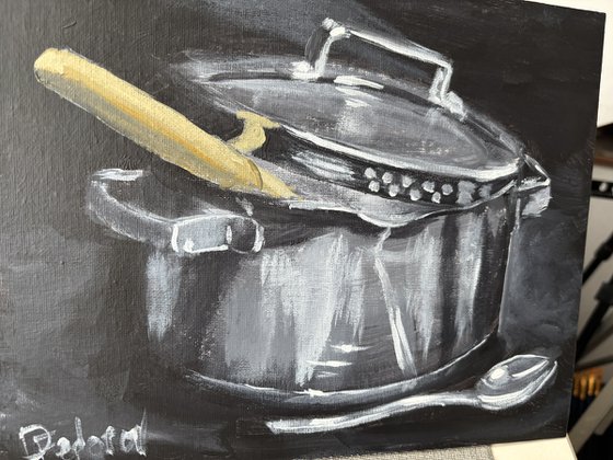 Stainless still pot. Still Life