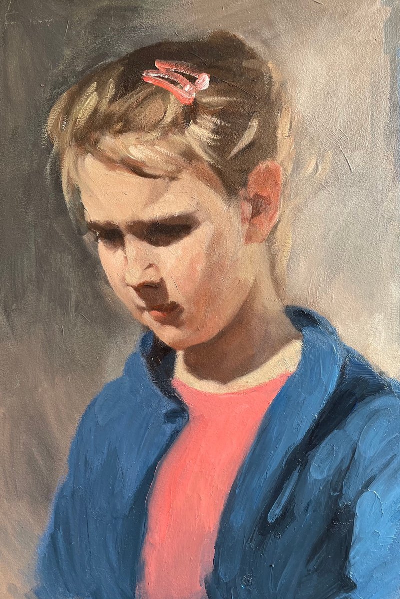 Portrait Of A Sister By Denys Kovalyk, 11 X 16, Artwork For Sale On Artfinder