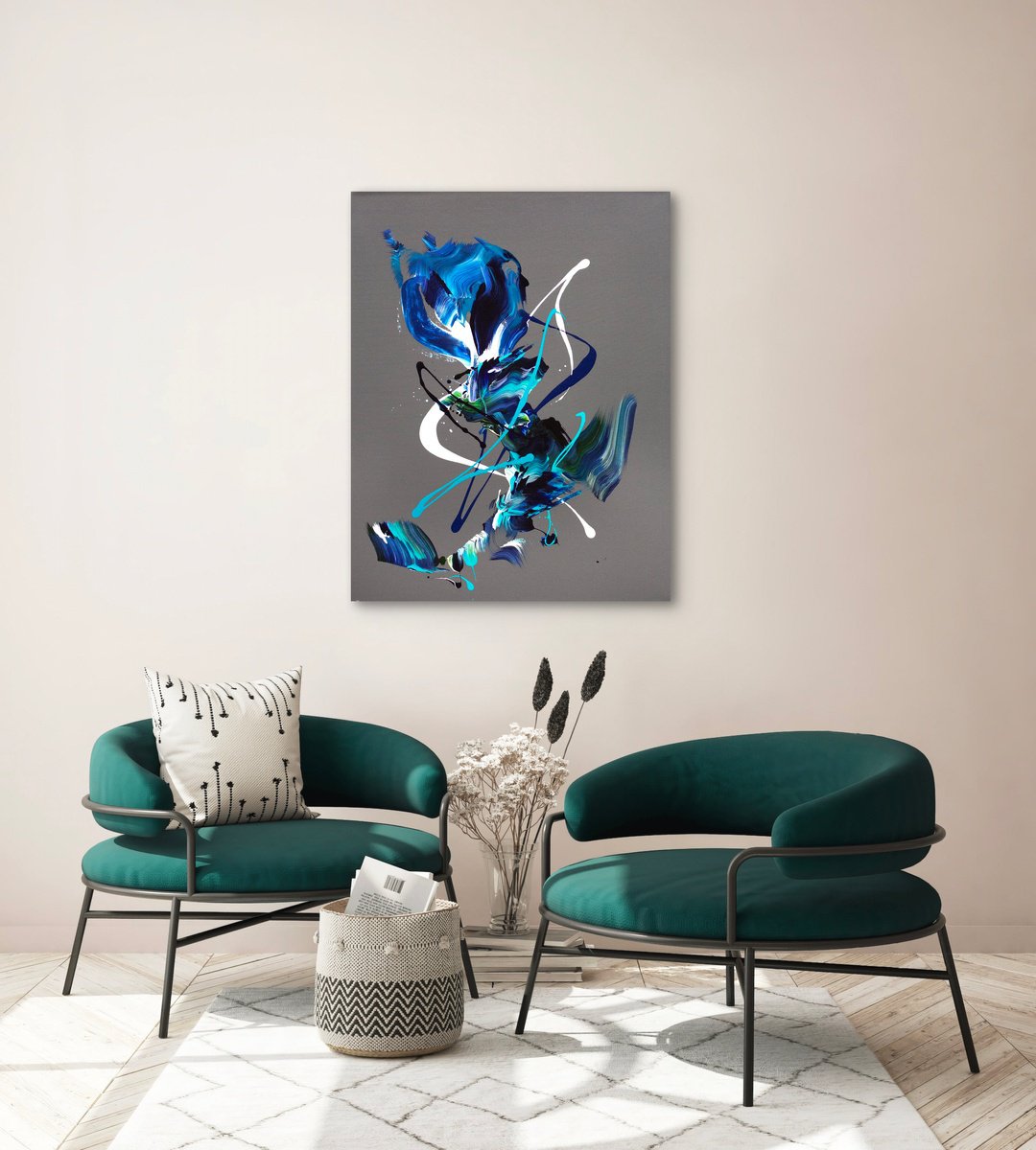 Waves Between Us By Paresh Nrshinga Frsa, 28 X 36, Artwork For Sale On Artfinder