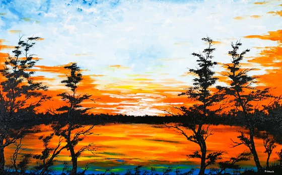 Sunset in the country 1