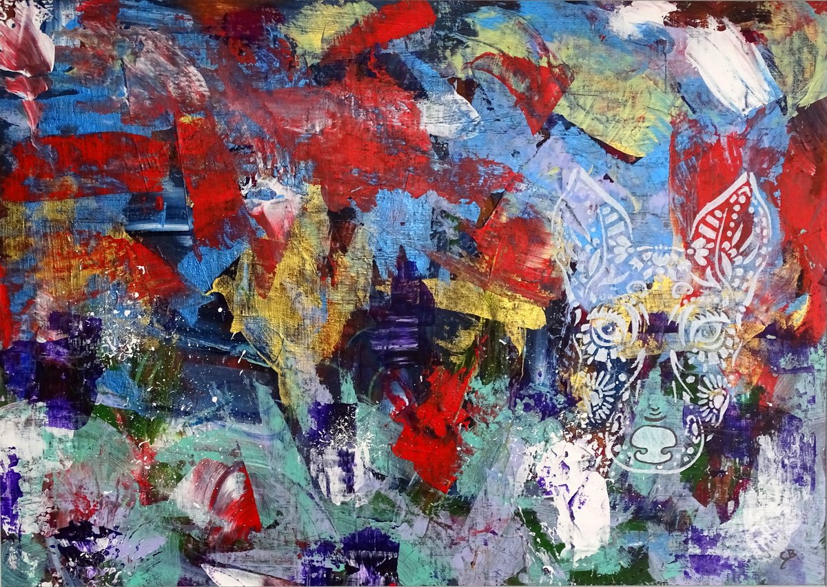 Urban And Pop Oil Painting , Graffiti Dog By Cb., 28 X 20, Artwork For Sale On Artfinder