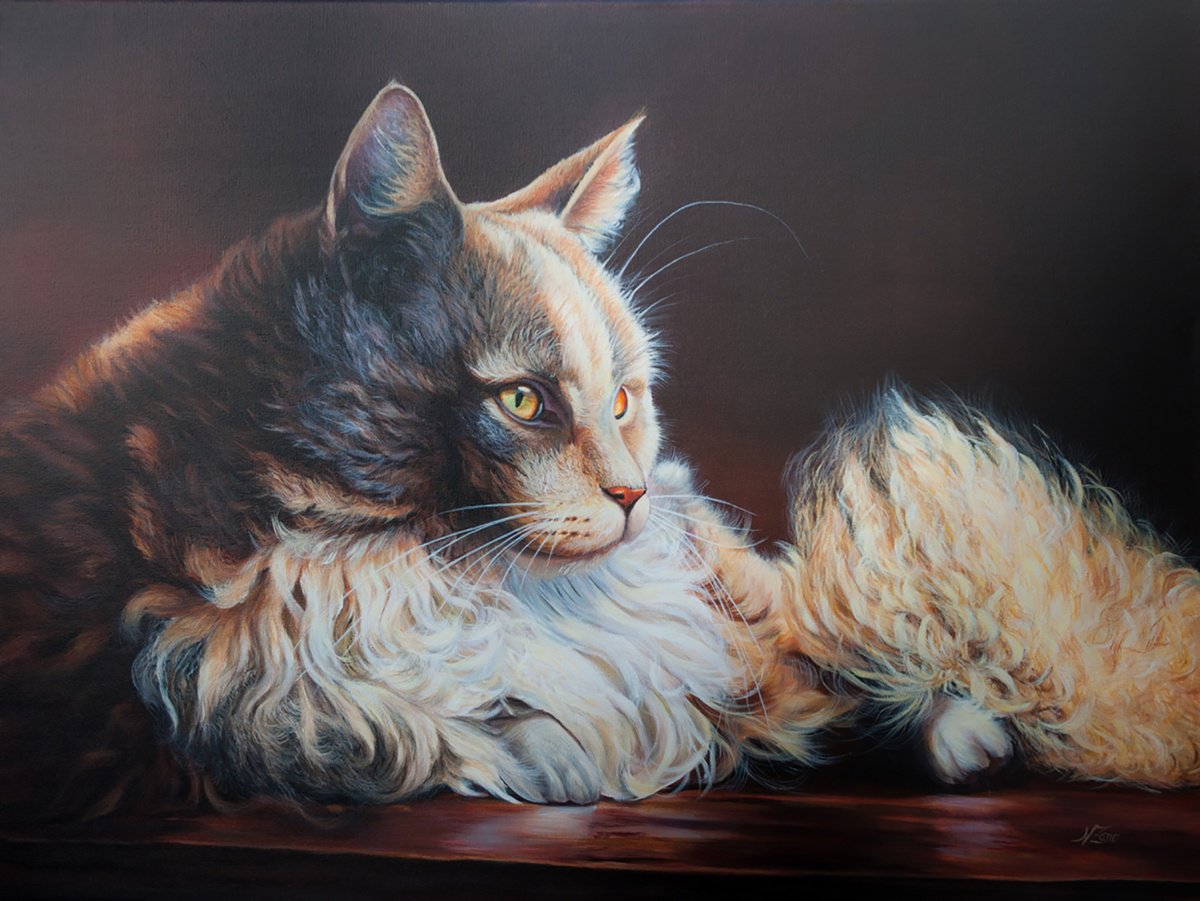 Golden Silence By Norma Beatriz Zaro, 31 X 24, Artwork For Sale On Artfinder