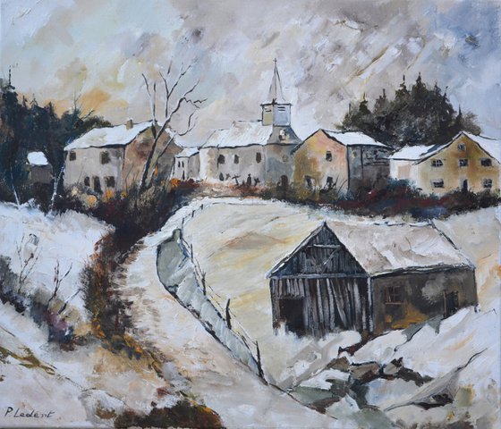 Nestled in the snow