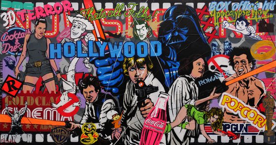 Cinemascope 190cm x 100cm Star Wars Movie Textured Urban Pop Art